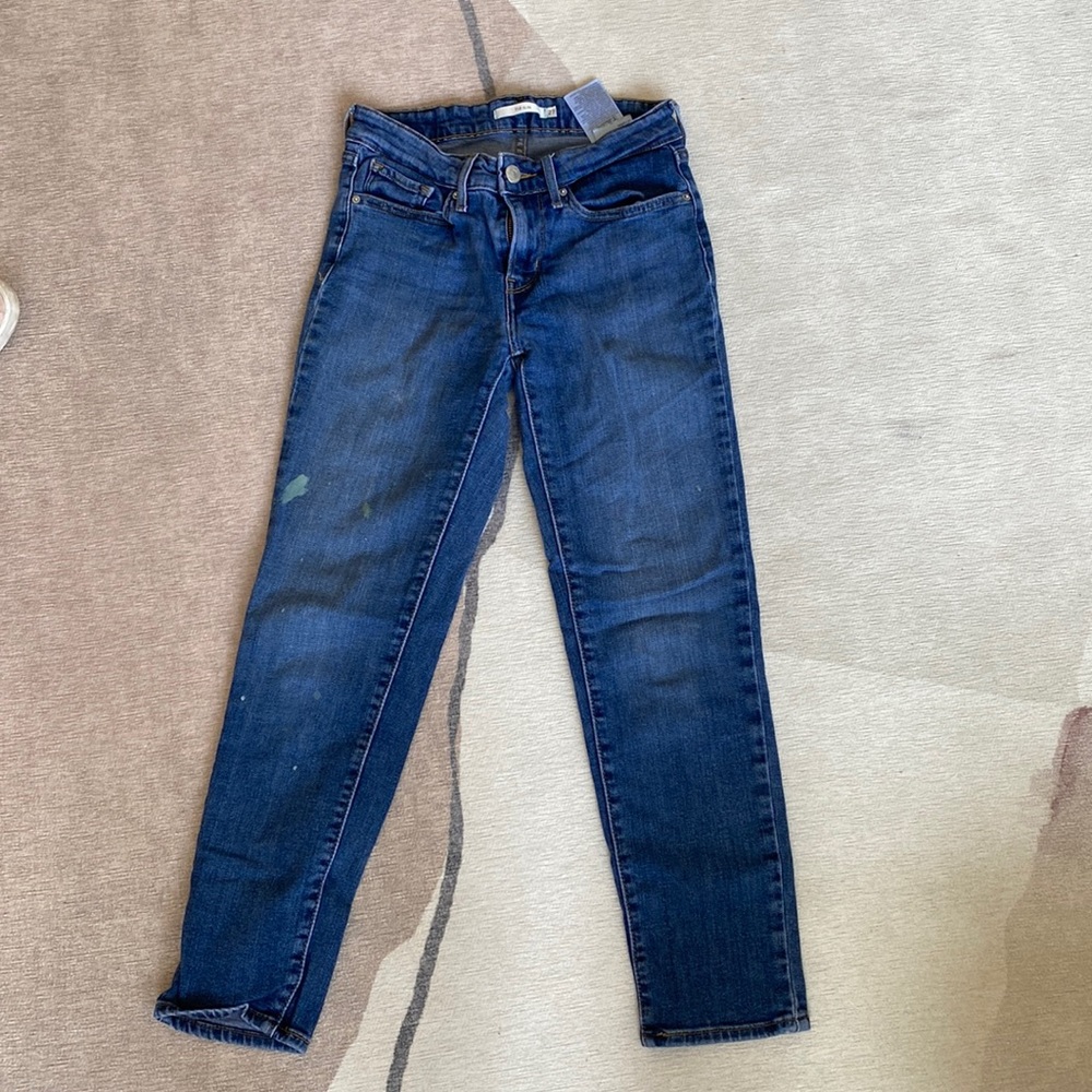 Paint stained jeans